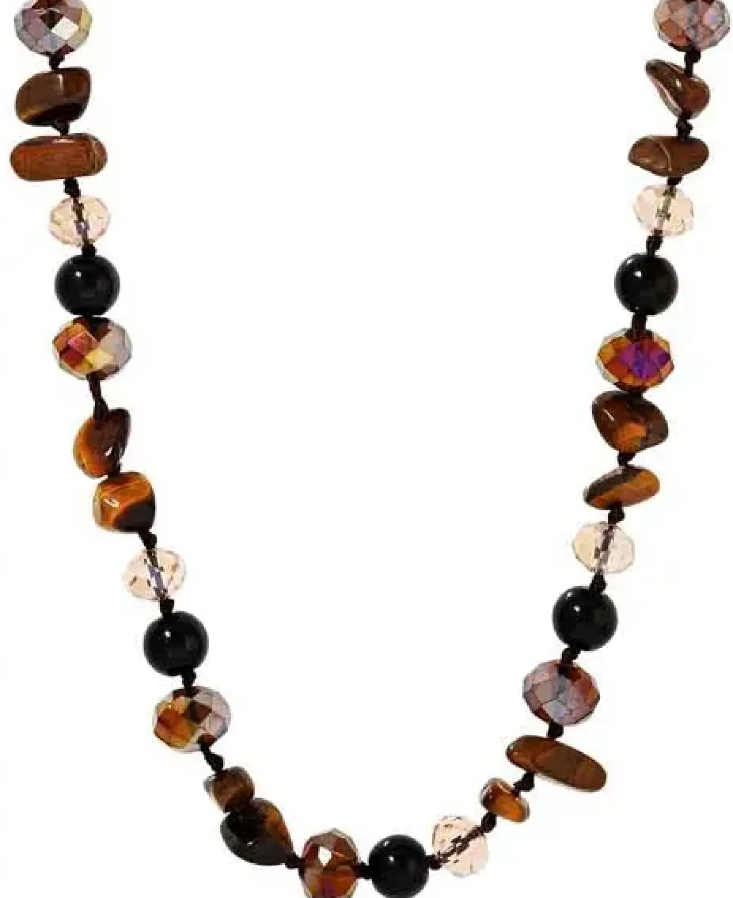 Bijou Brigitte Boho-Schmuck>Kette - Brown Gems braun