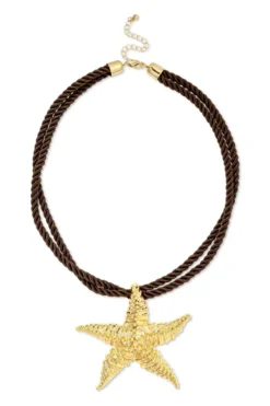 Bijou Brigitte Ketten Gold>Kette - Brown Star braun, gold