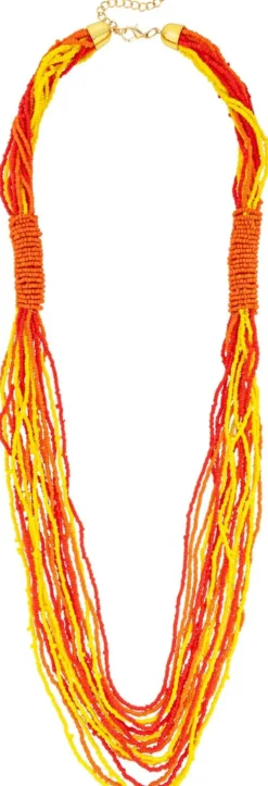 Bijou Brigitte Statement-Ketten>Kette - Burn Statement rot, orange, gelb