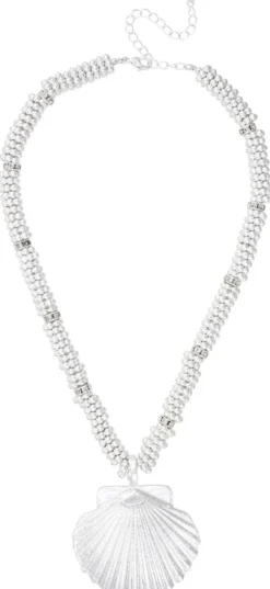 Bijou Brigitte Statement-Ketten|Maritimer Schmuck>Kette - Chrome Shell silber