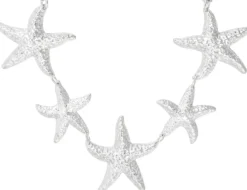 Bijou Brigitte Statement-Ketten|Maritimer Schmuck>Kette - Chrome Stars silber