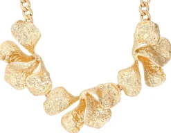 Bijou Brigitte Statement-Ketten|Boho-Schmuck>Kette - Chunky Leaves gold