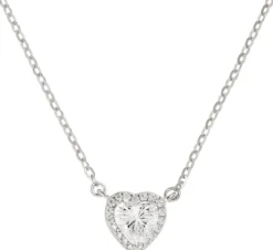 Bijou Brigitte Für Bestimmte Personen|Silver Crystals>Kette - Classic Heart silber