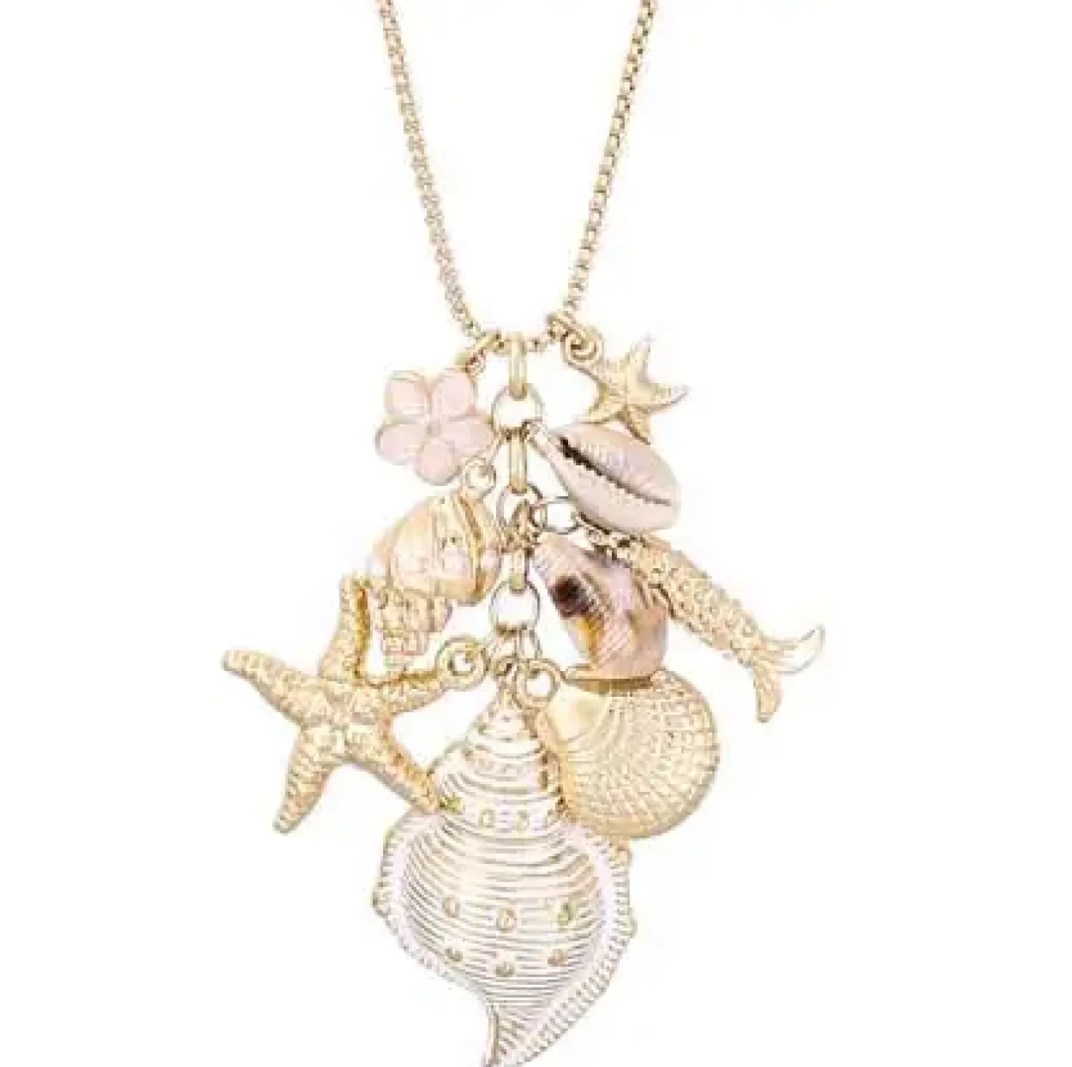 Bijou Brigitte Maritimer Schmuck|Ketten Gold>Kette - Coastal Charms gold