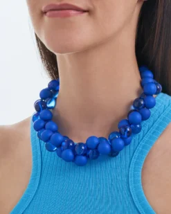 Bijou Brigitte Statement-Ketten>Kette - Cobalt Shine blau