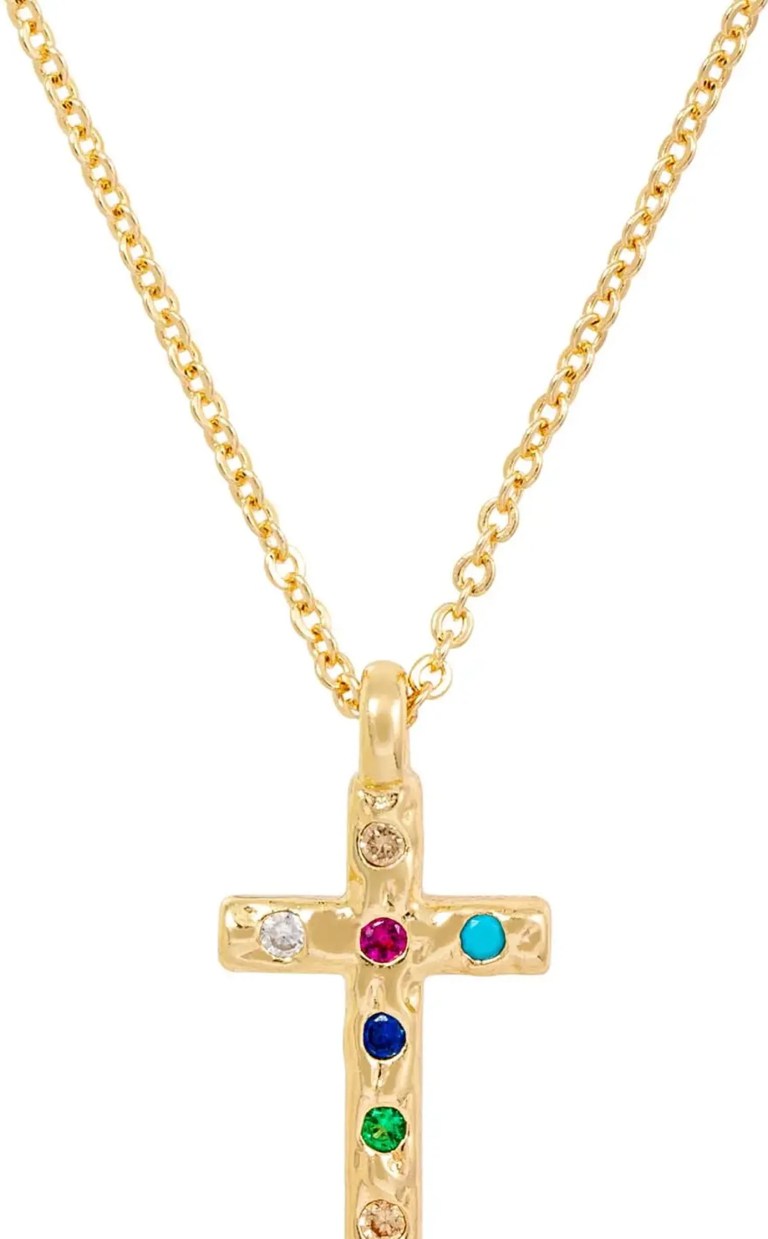 Bijou Brigitte Ketten Gold>Kette - Colorful Cross gold