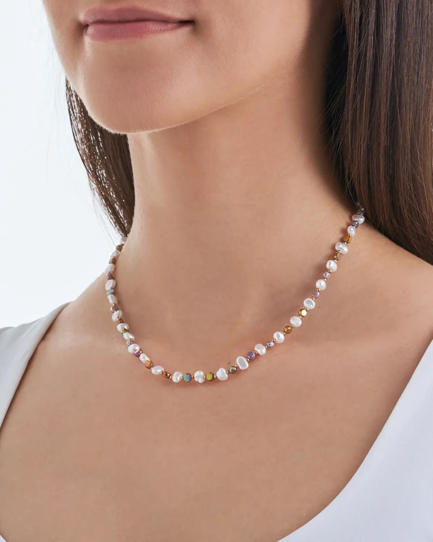 Bijou Brigitte Bunter Schmuck>Kette - Colorful Fragments mehrfarbig