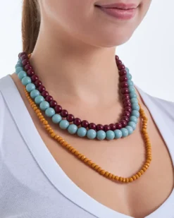 Bijou Brigitte Layering-Ketten>Kette - Color Harmony grün, rot, gelb