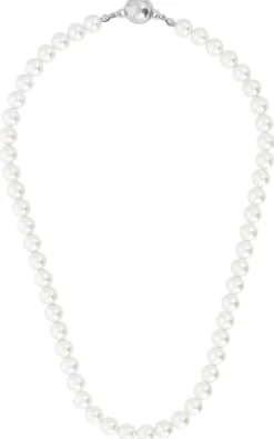Bijou Brigitte Perlenschmuck|Perlenketten>Kette - Cool Pearls weiß, silber