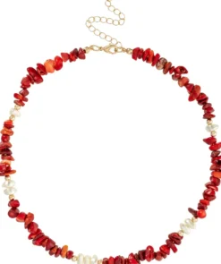 Bijou Brigitte Maritimer Schmuck>Kette - Coral Vacation rot