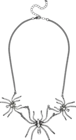Bijou Brigitte Statement-Ketten>Kette - Creepy Crawly grau