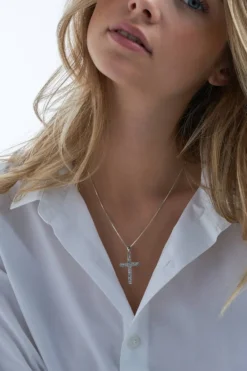 Bijou Brigitte Ketten 925Er Silber|Ketten 925Er Silber>Kette - Cross silber