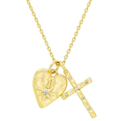 Bijou Brigitte Ketten Gold|Für Bestimmte Personen>Kette - Cross Heart gold