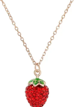 Bijou Brigitte Ketten 925Er Silber|Ketten 925Er Silber>Kette - Dainty Strawberry rot, roségold
