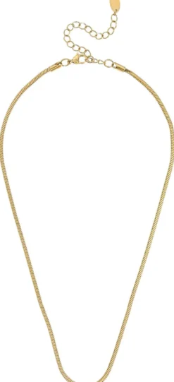 Bijou Brigitte Basics|Edelstahlschmuck In Gold>Kette - Deep Steel gold