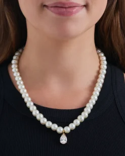 Bijou Brigitte Perlenschmuck|Perlenketten>Kette - Delicate Zirconia weiß