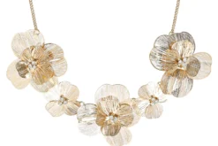 Bijou Brigitte Statement-Ketten|Ketten Gold>Kette - Delightful Flowers gold