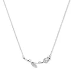 Bijou Brigitte Blumenschmuck>Kette - Dreamy Flower silber
