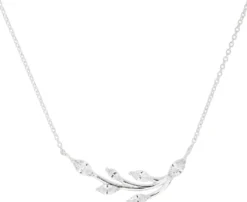 Bijou Brigitte Silver Crystals|Hochzeitsgäste>Kette - Dreamy Leaves silber