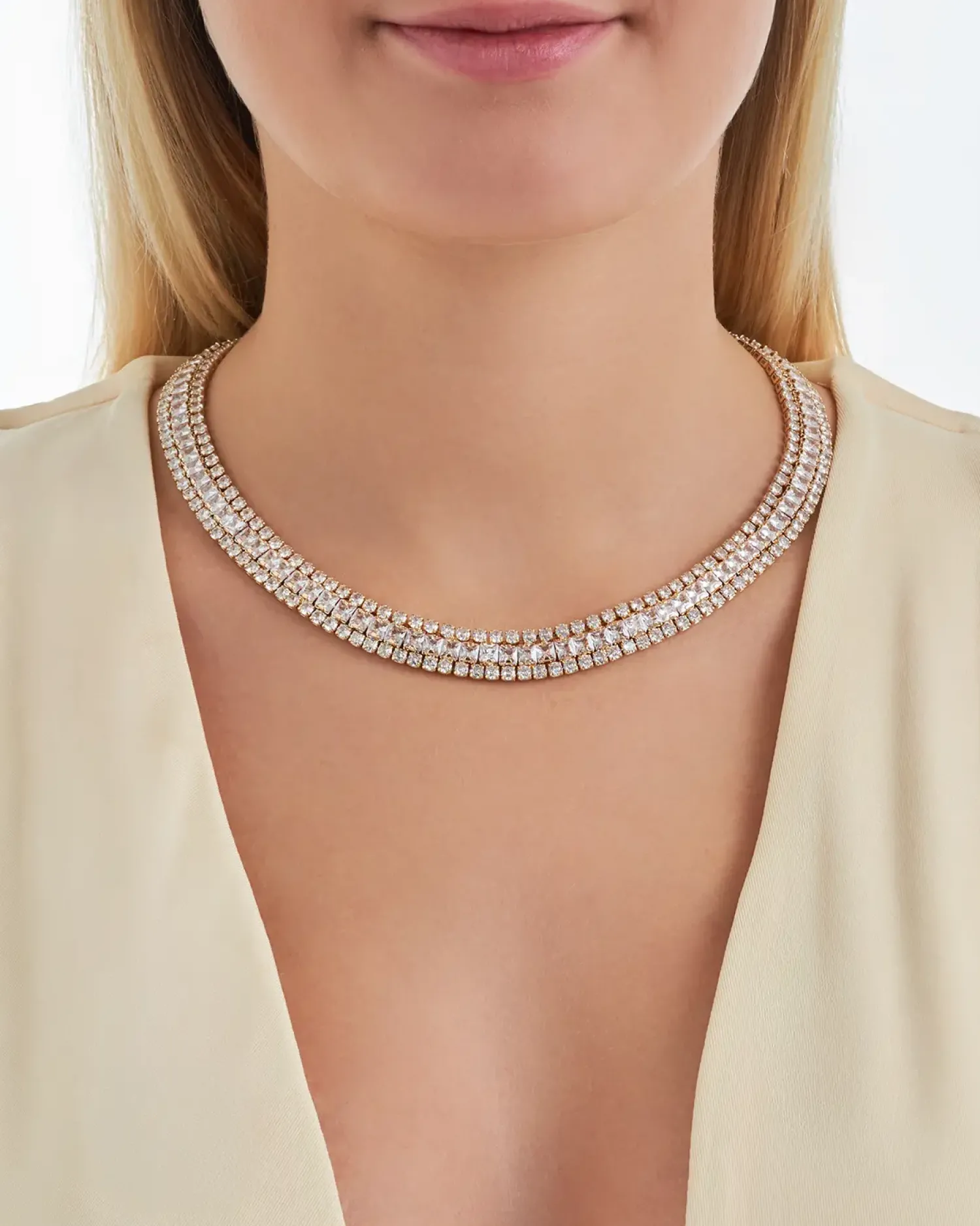 Bijou Brigitte Brautschmuck|Ketten Gold>Kette - Elegance Sparkle gold