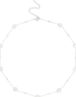 Bijou Brigitte Perlenschmuck|Perlenketten>Kette - Elegant Pearls weiß, silber