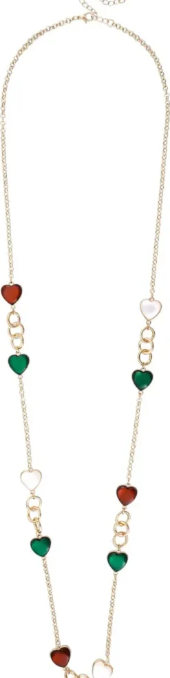 Bijou Brigitte Für Bestimmte Personen|Statement-Ketten>Kette - Emerald Hearts gold, mehrfarbig