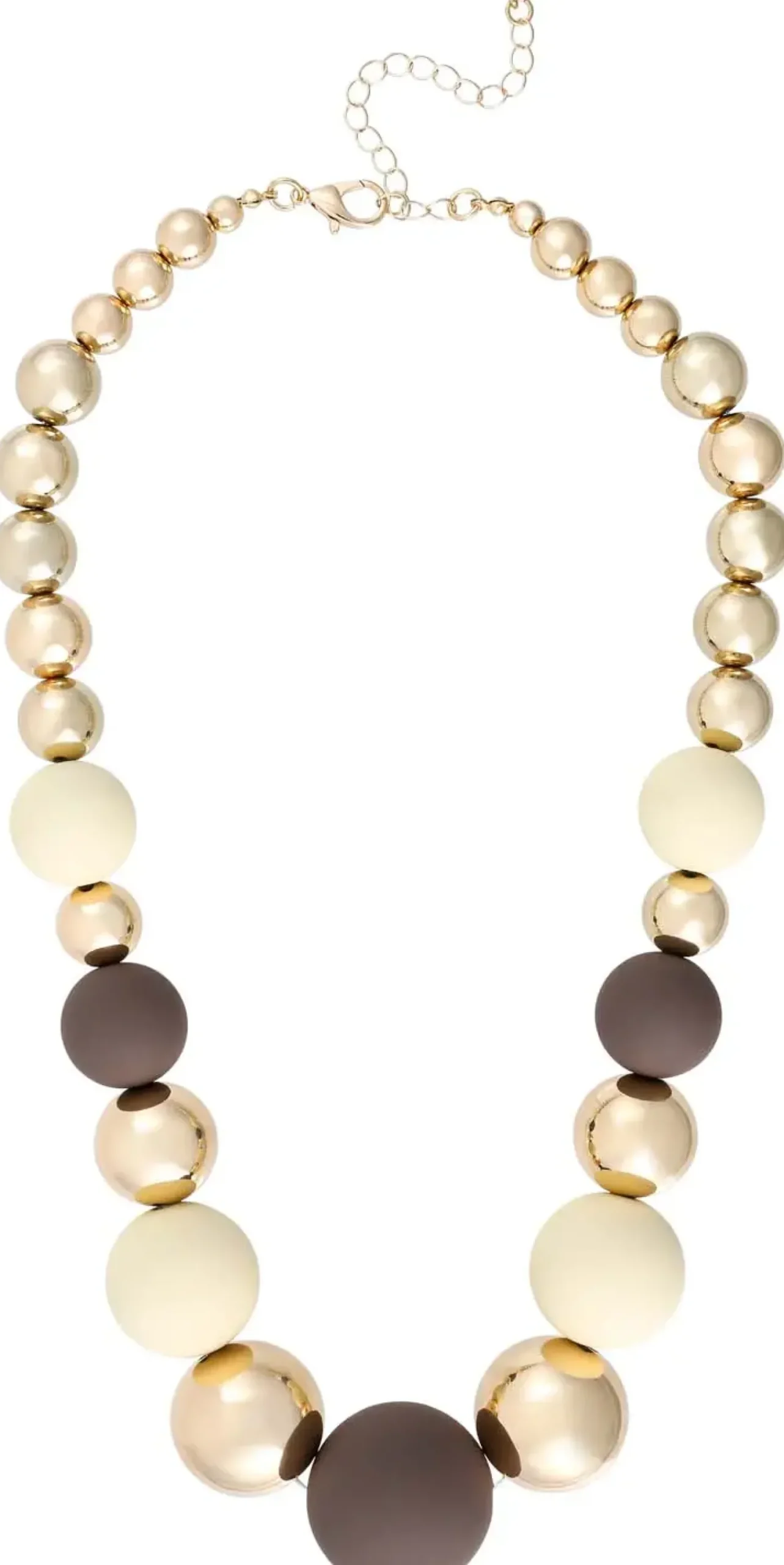 Bijou Brigitte Statement-Ketten|Ketten Gold>Kette - Enchanting Pearls braun, gold