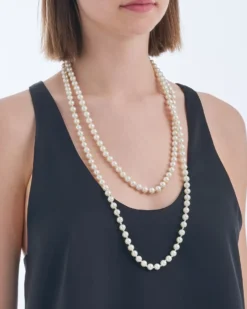 Bijou Brigitte Perlenschmuck|Perlenketten>Kette - Endless Pearls weiß