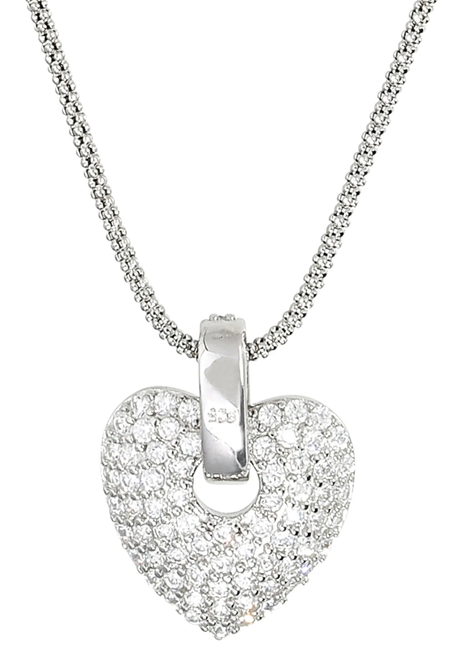 Bijou Brigitte Ketten 925Er Silber|Silver Crystals>Kette - Engaging Heart silber