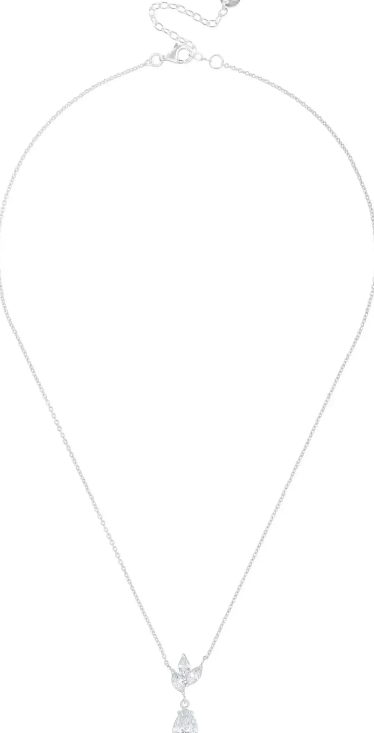 Bijou Brigitte Blumenschmuck|Silver Crystals>Kette - Exclusive Pendant silber