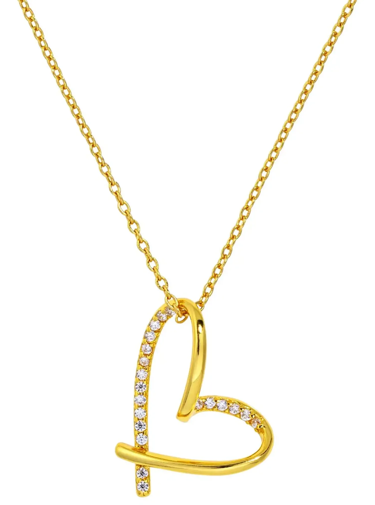 Bijou Brigitte Silver Crystals|Ketten 925Er Silber>Kette - Extraordinary Heart gold