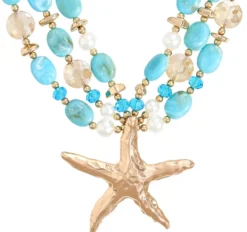 Bijou Brigitte Statement-Ketten|Maritimer Schmuck>Kette - Extraordinary Ocean blau