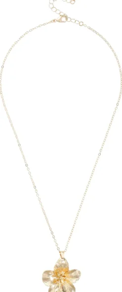 Bijou Brigitte Ketten Gold|Blumenschmuck>Kette - Floral Glow gold