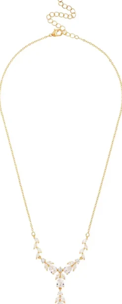Bijou Brigitte Hochzeitsgäste|Ketten Gold>Kette - Floral Sparkles gold
