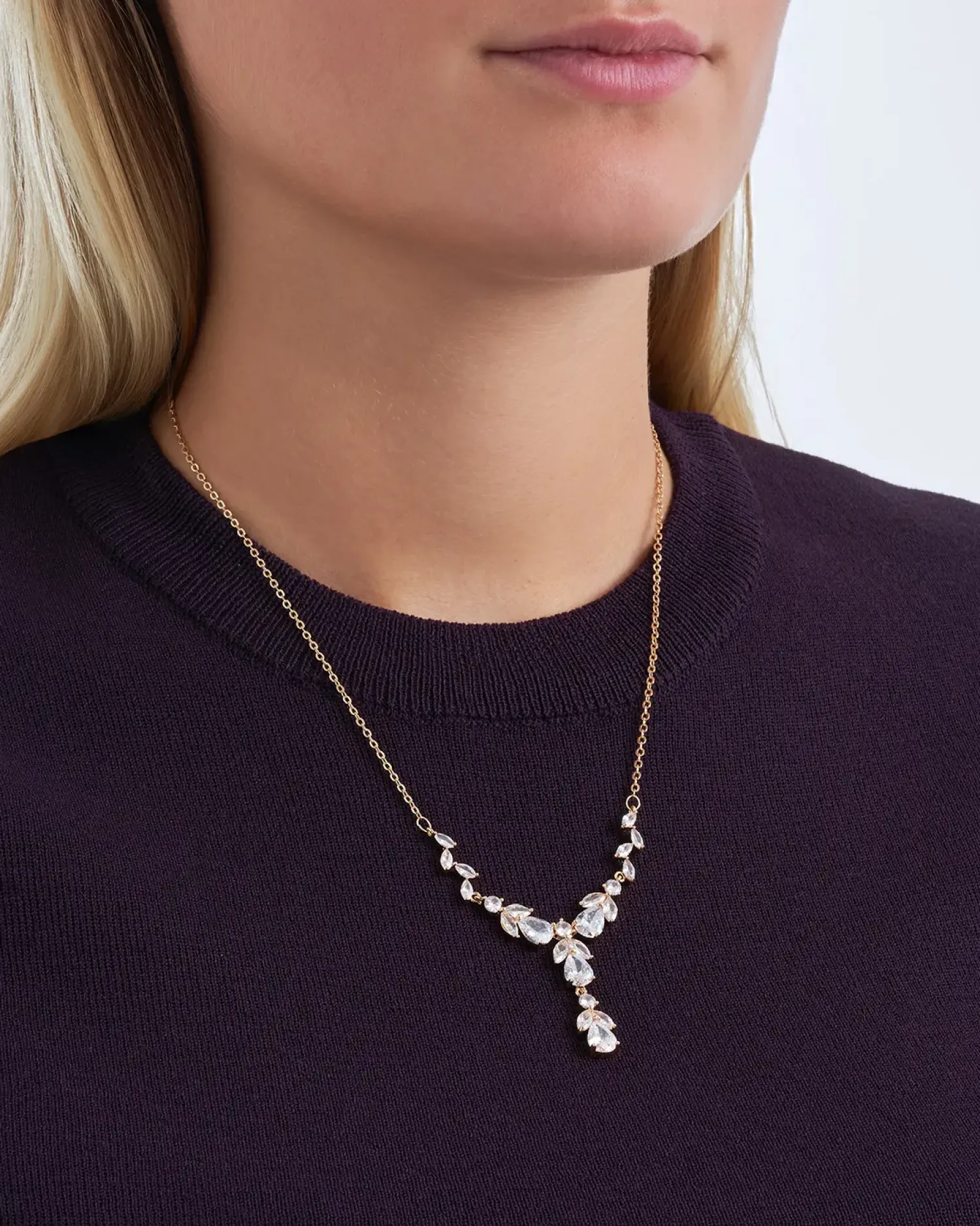 Bijou Brigitte Hochzeitsgäste|Ketten Gold>Kette - Floral Sparkles gold