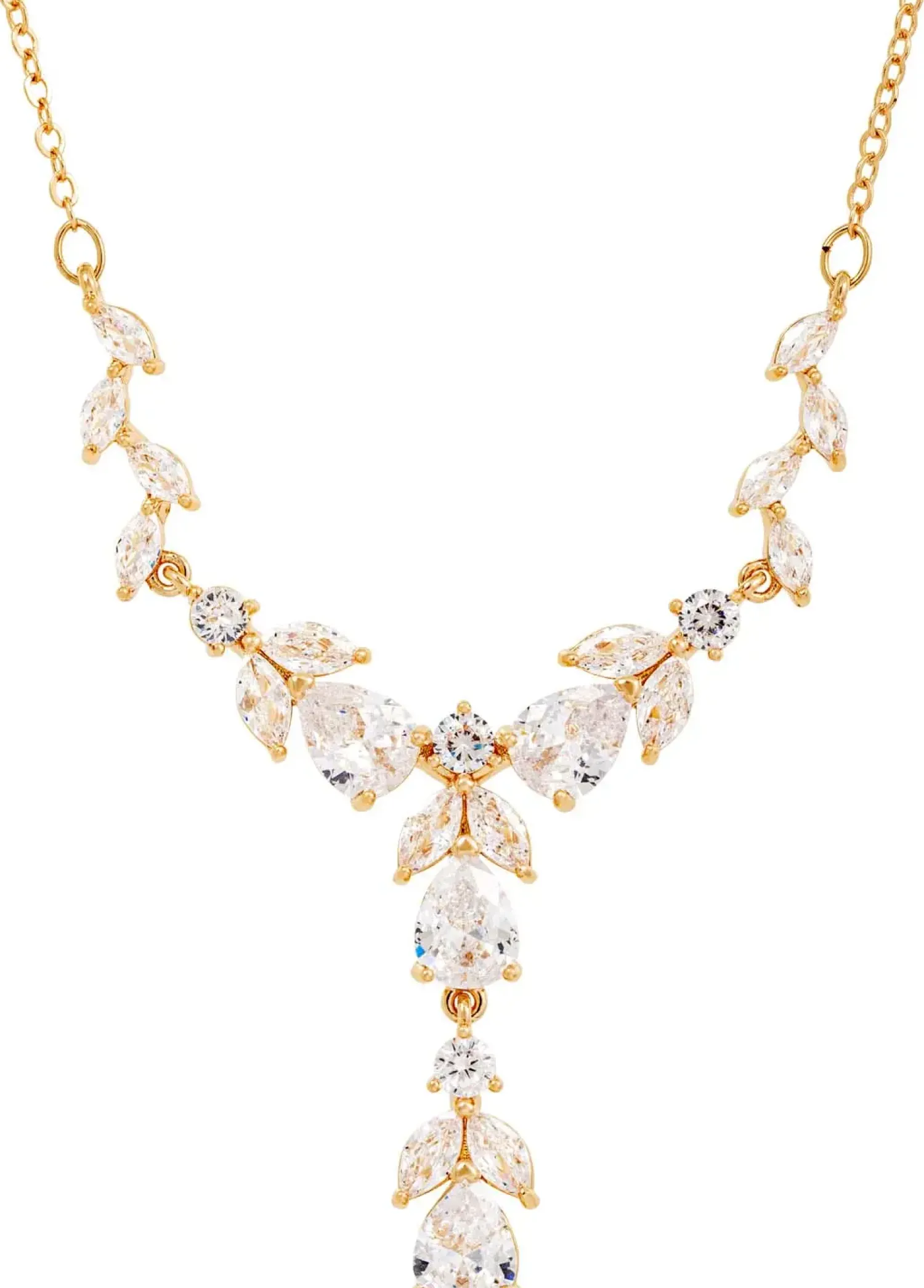 Bijou Brigitte Hochzeitsgäste|Ketten Gold>Kette - Floral Sparkles gold