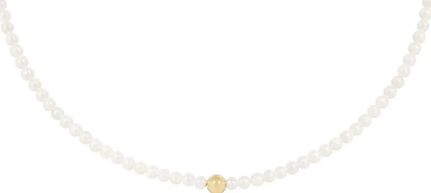 Bijou Brigitte Perlenschmuck|Perlenketten>Kette - Freshwater Treasure gold, weiß