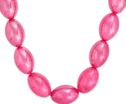Bijou Brigitte Statement-Ketten>Kette - Fuchsia Marble pink