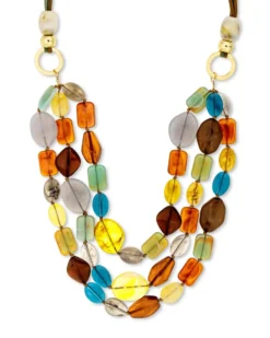 Bijou Brigitte Statement-Ketten|Boho-Schmuck>Kette - Gemstone Style mehrfarbig