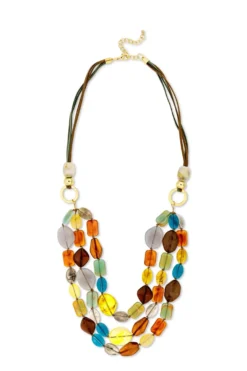 Bijou Brigitte Statement-Ketten|Boho-Schmuck>Kette - Gemstone Style mehrfarbig