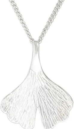 Bijou Brigitte Boho-Schmuck|Ketten 925Er Silber>Kette - Ginkgo silber