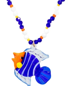 Bijou Brigitte Maritimer Schmuck>Kette - Glass Cutie blau