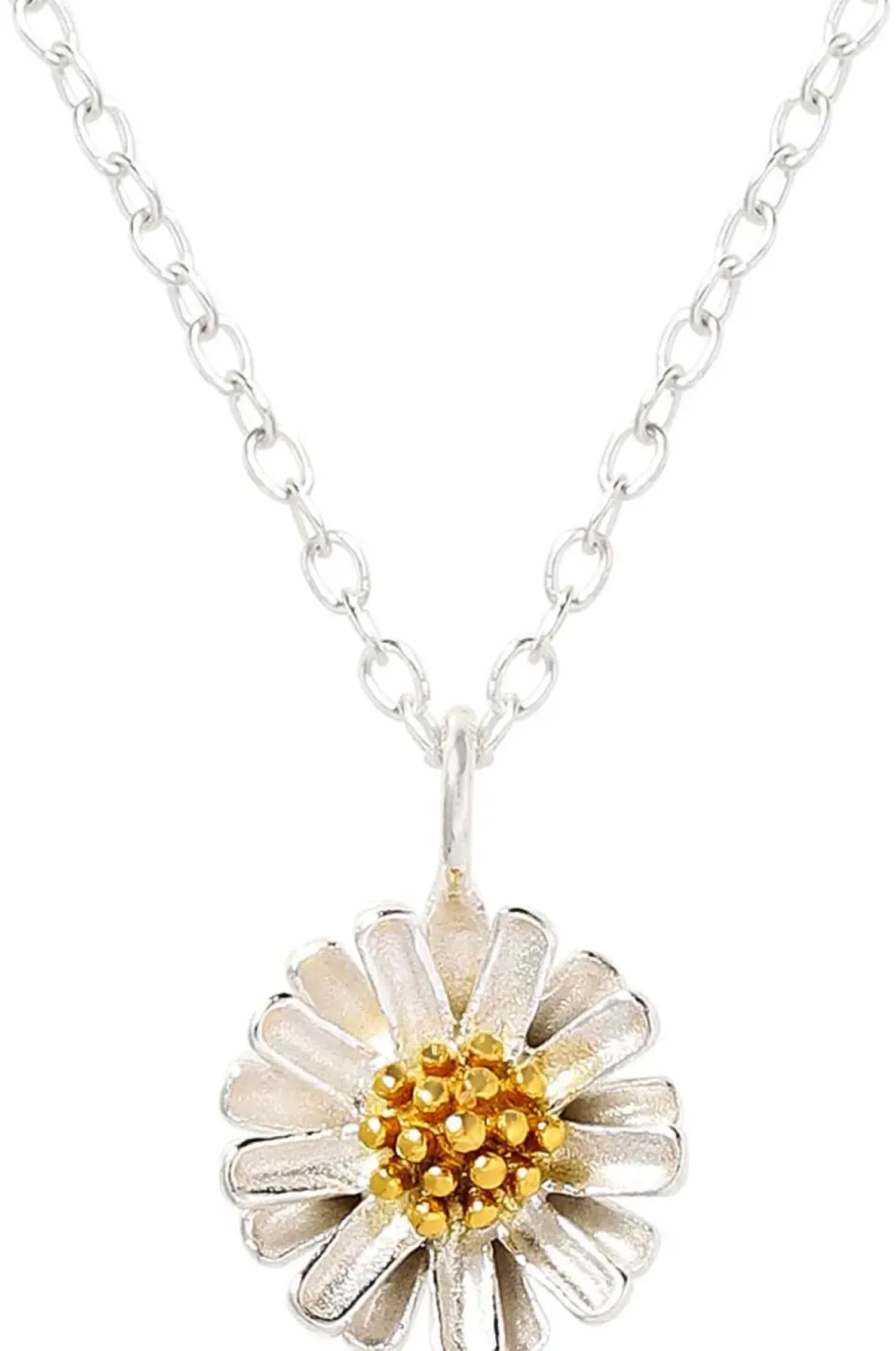 Bijou Brigitte Blumenschmuck|Ketten 925Er Silber>Kette - Gleaming Daisy silber