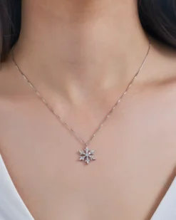 Bijou Brigitte Ketten 925Er Silber|Silver Crystals>Kette - Glitter Snowflake silber