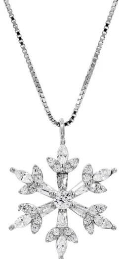 Bijou Brigitte Ketten 925Er Silber|Silver Crystals>Kette - Glitter Snowflake silber