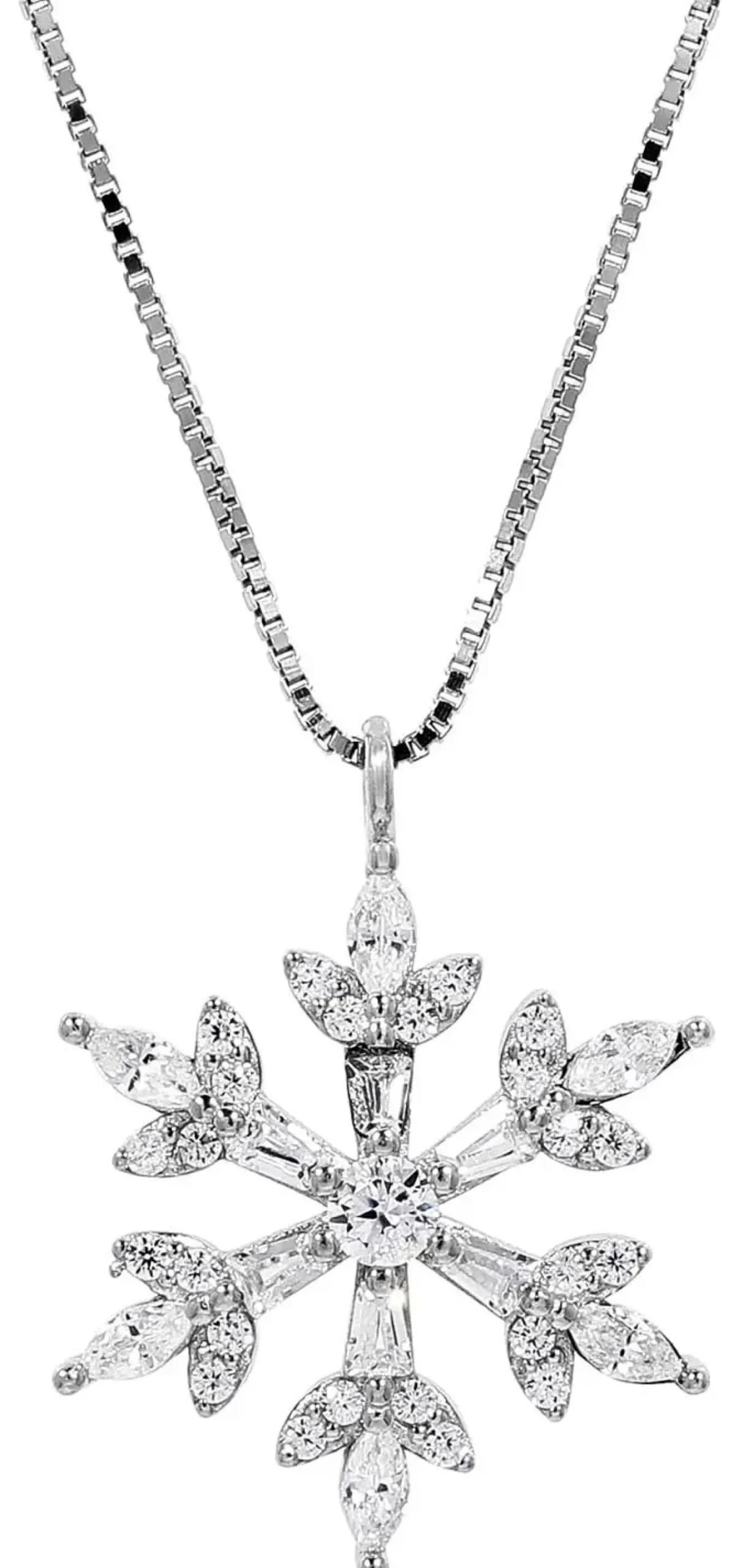 Bijou Brigitte Ketten 925Er Silber|Silver Crystals>Kette - Glitter Snowflake silber