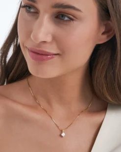 Bijou Brigitte Silver Crystals|Für Bestimmte Personen>Kette - Glowy Square gold