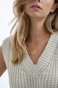 Bijou Brigitte Silver Crystals|Silver Moments>Kette - en Ornament gold