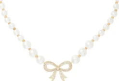 Bijou Brigitte Perlenschmuck|Perlenketten>Kette - Golden Serenity weiß