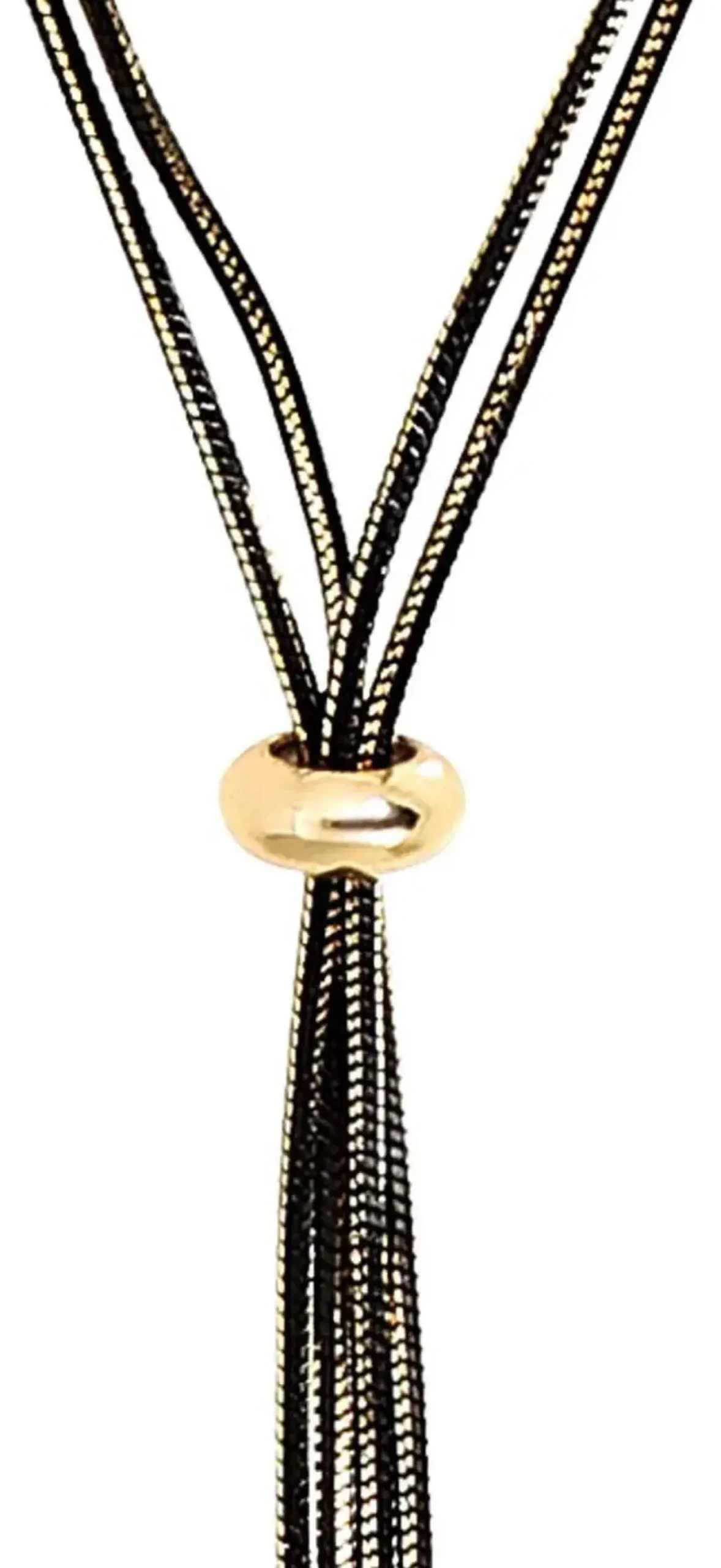 Bijou Brigitte Layering-Ketten|Ketten Gold>Kette - Golden Sleek schwarz, gold
